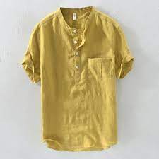 Chinese Style Buttons Design Short Sleeved Tops Banggood Mobile Casual Shirts Mens Shirts Mens Tshirts