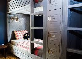 See more ideas about bunk beds, kids bunk beds, bunks. Rustic Plank Bunk Beds With Built In Lockers Country
