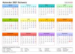 Vervollständigen sie die kalender mit pdf und fügen sie ihren terminen oder veranstaltungen anmerkungen hinzu. Kalender 2021 Schweiz Zum Ausdrucken Als Pdf
