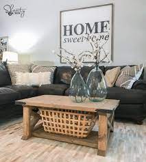 Pottern barn inspired chest coffee table. Diy 8 Board Farmhouse Coffee Table Shanty 2 Chic