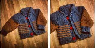Baby Boy Chunky Knit Cardigan Pattern Free Shipping Available