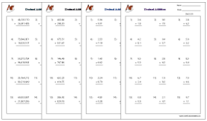 decimals addition and subtraction worksheets printable worksheets