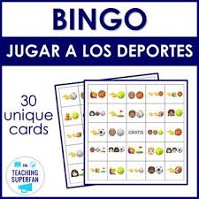 Spanish Sports Bingo Jugar A Los Deportes With Emoji