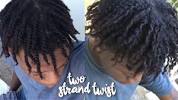 Twist Out Men Short Hair