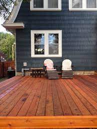 From shades of soft sky blue to a rich deep navy, you can find blue houses in almost any neighborhood these days. Cedar Deck Penofin Blue Label In Sierra Cedar Deck Deck House Deck
