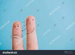 Cropped View Fingers Boyfriend Kissing Confused Stock Photo 1325686997 |  Shutterstock