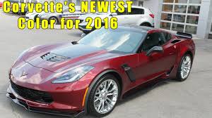 2016 corvette long beach red metallic color up close view for the 2016 corvette stingray