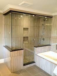 The best way is to remove the bathtub first from the bathroom and make two partial. Shower Enclosures Contemporary Bathroom Vancouver By Alto Glass Houzz