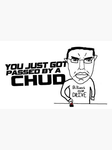 you just got passed by a chud" Magnet for Sale by Cool-Weeb | Redbubble