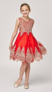 Mirabel Elegant Lace Red Gold Party Dress Gold Flower Girl Dresses Burgundy Flower Girl Dress Pagent Dresses For Girls