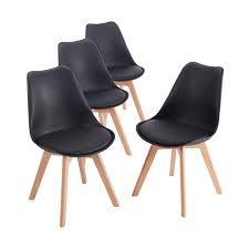 Chidimma polyester swivel arm chair, set of 2, beige by best master furniture. Mainstays Modern Bucket Seat Dining Chairs With Cushion Set Of 4 Black With Natural Finish Legs Walmart Com Walmart Com