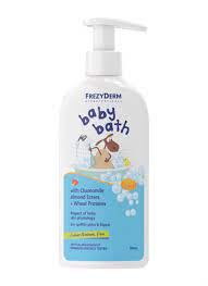 Frezyderm, having studied moisturising needs, as shaped by age, lifestyle, the degree of dehydration and skin changes, has developed a comprehensive moisturising line for face and neck for all ages. Baby Bath Frezyderm