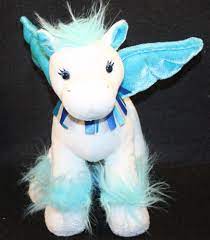Ganz Webkinz Sapphire Pegasus Plush Stuffed Animal Lovey Blue White Plush Stuffed Animals Webkinz Plush