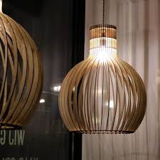 grote bolvormige hanglamp hanglamp houten lamp hangende lampen