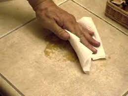 Then let the towel air dry. How To Clean Oil Spills On Tile Floor With Quick Degreaser Youtube