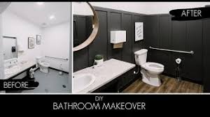 Whether you curate classic designs or are drawn by charming coastal d‚cor, the bathroom makeover ideas on bedbathandbeyond.com offer endless possibilities for refreshing your drab washroom in just a few simple steps. Weekend Bathroom Makeover Two Hair Salon Bathrooms In Four Days Youtube
