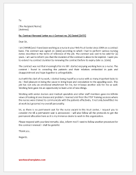 Contract Renewal Letter Samples For Nurse Download Letter