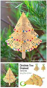 Easy And Adorable Paper Doily Christmas Tree Ornament For Kids To Make Christmas Tree Ornament Crafts Diy Christmas Tree Ornaments Easy Christmas Diy