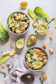 Avocado Chicken Caesar Salad Avocado Caesar Salad Dressing Recipe Avocado Recipes Chicken Caesar Salad Weeknight Dinner Recipes Easy