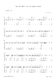 We take the trust and safety of the tens of millions of people who use letgo pretty seriously. Say You Won T Let Go James Arthur Numbered Musical Notation Preview 1 Say You Wont Let Go Let It Be Piano Notes Songs