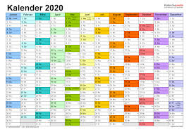 So kannst du im office im querformat drucken. Kalender 2020 Zum Ausdrucken In Excel 19 Vorlagen Kostenlos