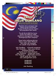 Puncak dunia telah kau tawan lautan luas telah kau redah membawa semangat jiwa merdeka semarak jaya kami warganya. Page 8 Mari Kenali Bendera
