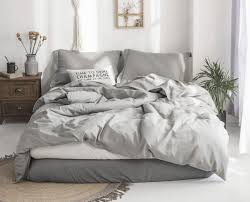 A dark color makes things seem to disappear. This Light Linen Bedding Is Perfect For Spring Home Garden Journalstar Com