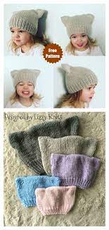 5 Cat Hat Free Knitting Pattern And Paid Knitted Cat Knitting Patterns Free Hats Knitted Hats Kids