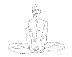 Seated Man Yoga Line Drawing Digital Download Etsy In 2021 Yoga Art Yoga Drawing Line Drawing