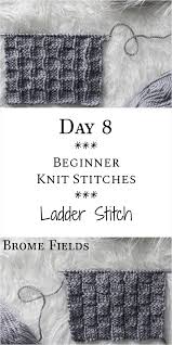 Knitting is a method by which yarn is manipulated to create a textile or fabric; Ladder Knit Stitch Day 8 Of The 21 Days Of Beginner Knit Stitches Brome Fields 21daysofbeginner Knitting Basics Knitting For Beginners Knitting Stitches