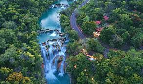 Agua azul means blue water, and you'll see that these waterfalls live up to their name. The Huasteca Potosina Waterfalls What You Need To Know Asobolife