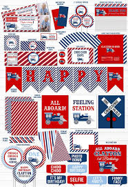 Printable Train Ticket Complete Party Package Boys 1st Or 2nd Birthday Thomas The Train Birthday Party Train Theme Birthday Party Birthday Party Printables