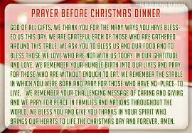 Don't worry, they're all super short and direct. Christmas Dinner Prayers