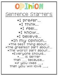 Opinion Sentence Starters Being Able To Formulate Explain And Defend An Opinion Is One Of The Best Skills Writing Lessons Persuasive Writing Teaching Writing