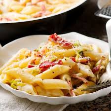 Pates Aux Poireaux Jambon Piments Rouges Et Gruyere Rezept