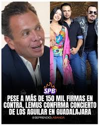 🔥🔥🔥 El gobernador de Jalisco, Pablo Lemus, aseguró que la presentación  de la familia Aguilar para el 15 de septiembre no se cancela, a pesar de  que más de 150 mil personas