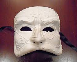 Unpainted, Plain, and Blank Masquerade Masks