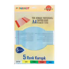 A4 Hazir Defter Kabi Renkli 5 Li A101