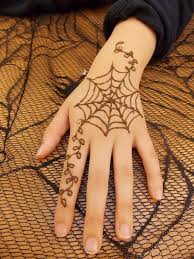 Halloween Spiderweb Henna Tattoo Designs Henna Designs Mehndi Designs