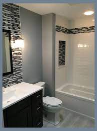 There are now linear drains that really capture water flow, niches for the wall of your shower for simple, yet helpful storage, and seats or benches to add extra comfort. 10 Bathroom Remodel Ideas For Beauty And Convenience Tiny Bathroom Remodel Bathroom Remod Restroom Remodel Full Bathroom Remodel Small Bathroom Remodel