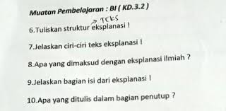 Anda tidak perlu khawatir, karena pada kesempatan selanjutnya akan disampaikan beberapa contoh teks eksplanasi yang dapat dijadikan referensi dan bahan pembelajaran. 6 Tuliskan Struktur Teks Eksplanasi 7 Jelaskan Ciri Ciri Teks Eksplanasi 8 Apa Yang Dimaksud Brainly Co Id