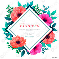 Scarica meravigliose immagini gratuite su cornice disegno. Cornice Floreale Fiori Tropicali Modello Trendy Disegno Verticale Con Bei Vettore Stock Crushpixel