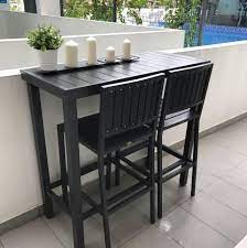 Including from 'stacked design', this very cool pallet bar table and chairs project. Outdoor Bar Table And Chairs Set Furniture Home Living Furniture Tables Sets On Carousell