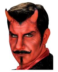 Sich zu schminken, nur, um mal kurz etwas einzukaufen? Devil Horns Made Of Latex Small Halloween Make Up Horror Shop Com