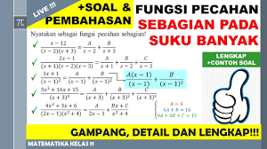 Oleh hasbycahyadi maret 06, 2020 posting komentar. Suku Banyak Polinomial 7 Fungsi Pecahan Sebagian Pada Suku Banyak Youtube
