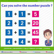 If you are a solver, these techniques can help improve your skills. Can You Solve The Number Puzzle 1 1 5 2 2 20 3 3 45 4 4 Correct Answer 80 Explanation Math Puzzles Brain Teasers Maths Puzzles Brain Teasers