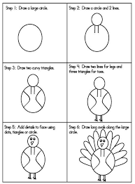 Another free animals for beginners step by step drawing video tutorial. How To Draw A Turkey Thanksgiving School Thanksgiving Classroom Thanksgiving Kindergarten