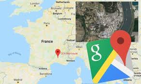 A custom map in google maps doesn't allow you to create a new landscape—you're stuck with planet earth. Google Maps Google Earth Blurs Out France Nuclear Site What S It Hiding Travel News Travel Express Co Uk