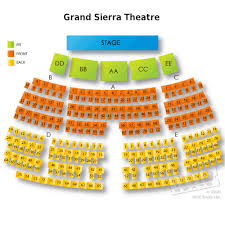 grand sierra theatre seating chart amp events in reno nv