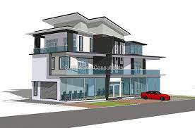 2 petak keluasan rumah banglo : Design Banglo 3 Tingkat Pusat Rekabentuk Rumah Impian Facebook